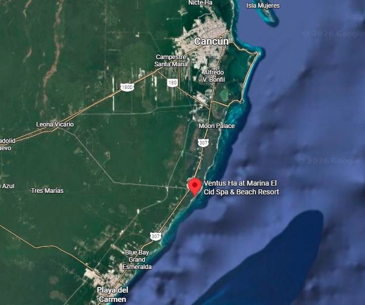 Puerto Morelos town location